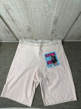 Vanity Fair Light Smoothing Slipshort Large L/7 Beige Nylon Spandex Underwear